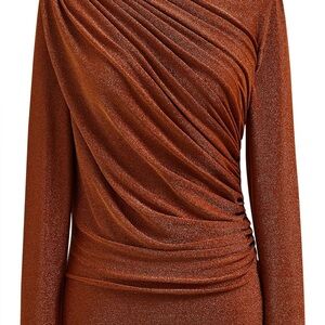 Chicwish Rust Long Sleeve Top